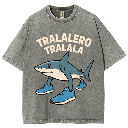 Tralalero Tralala Vintage Distressed T-shirt