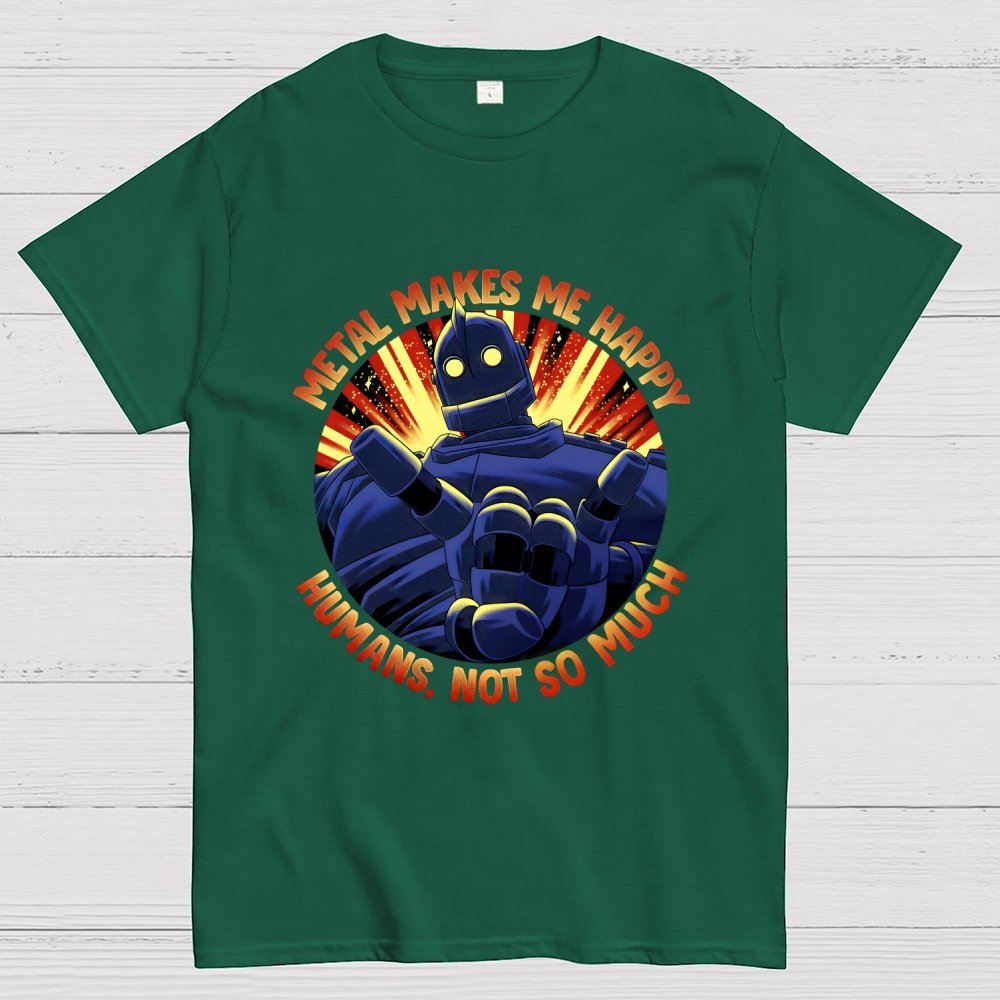Metal Makes Me Happy Unisex Geek T-Shirt