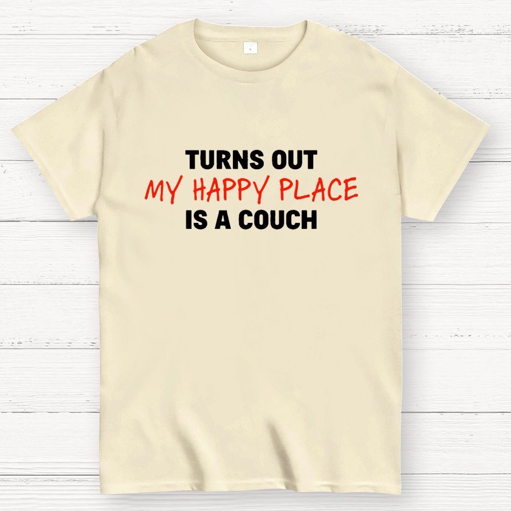 My Happy Place Is A Couch Geek T-Shirt
