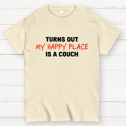 My Happy Place Is A Couch Geek T-Shirt