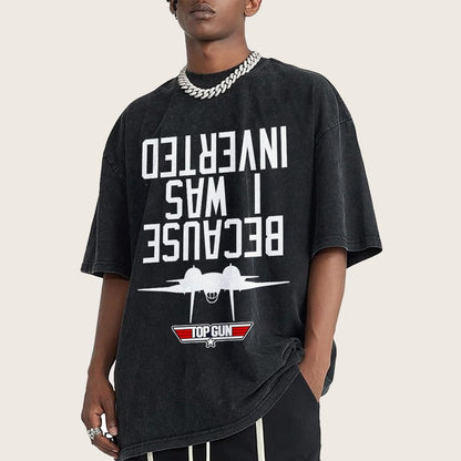 Because I Was Inverted Vintage Distressed T-shirt