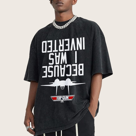 Because I Was Inverted Vintage Distressed T-shirt