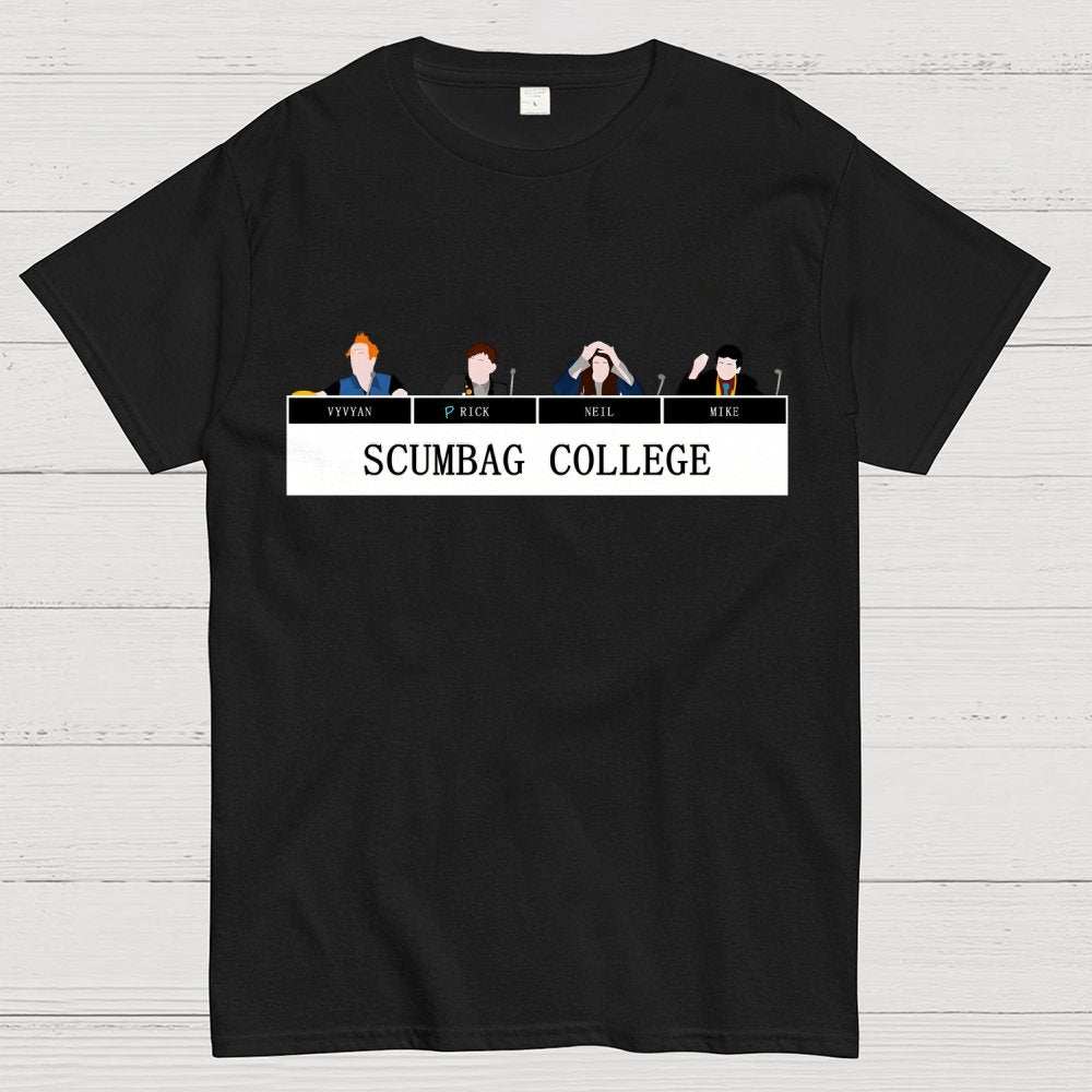 Scumbag College Buddy1 Buddy2 Buddy3 Buddy4 Unisex Geek T-Shirt