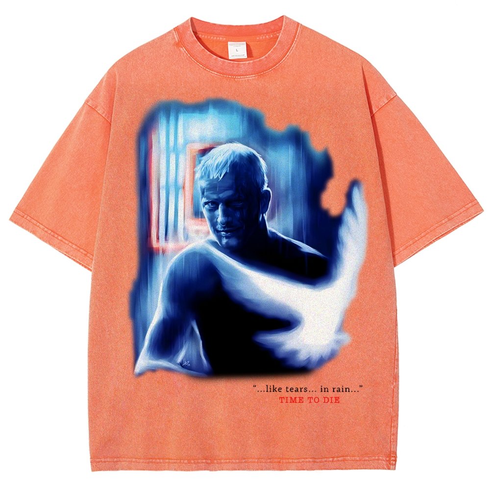 TIME TO DIE Vintage Distressed T-shirt
