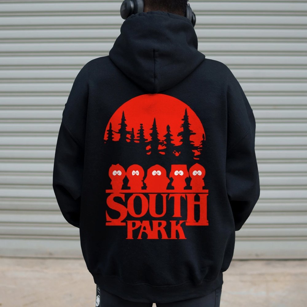 Stranger Park Inspired Art Printed Back Unisex Cotton Hoodie