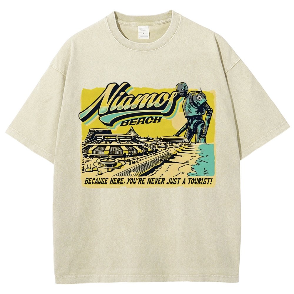 Niamos Beach Vintage Distressed T-shirt