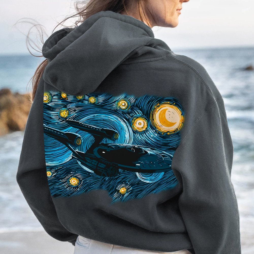 Printed Back Cotton Hoodie