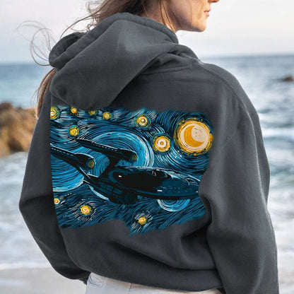 Printed Back Cotton Hoodie