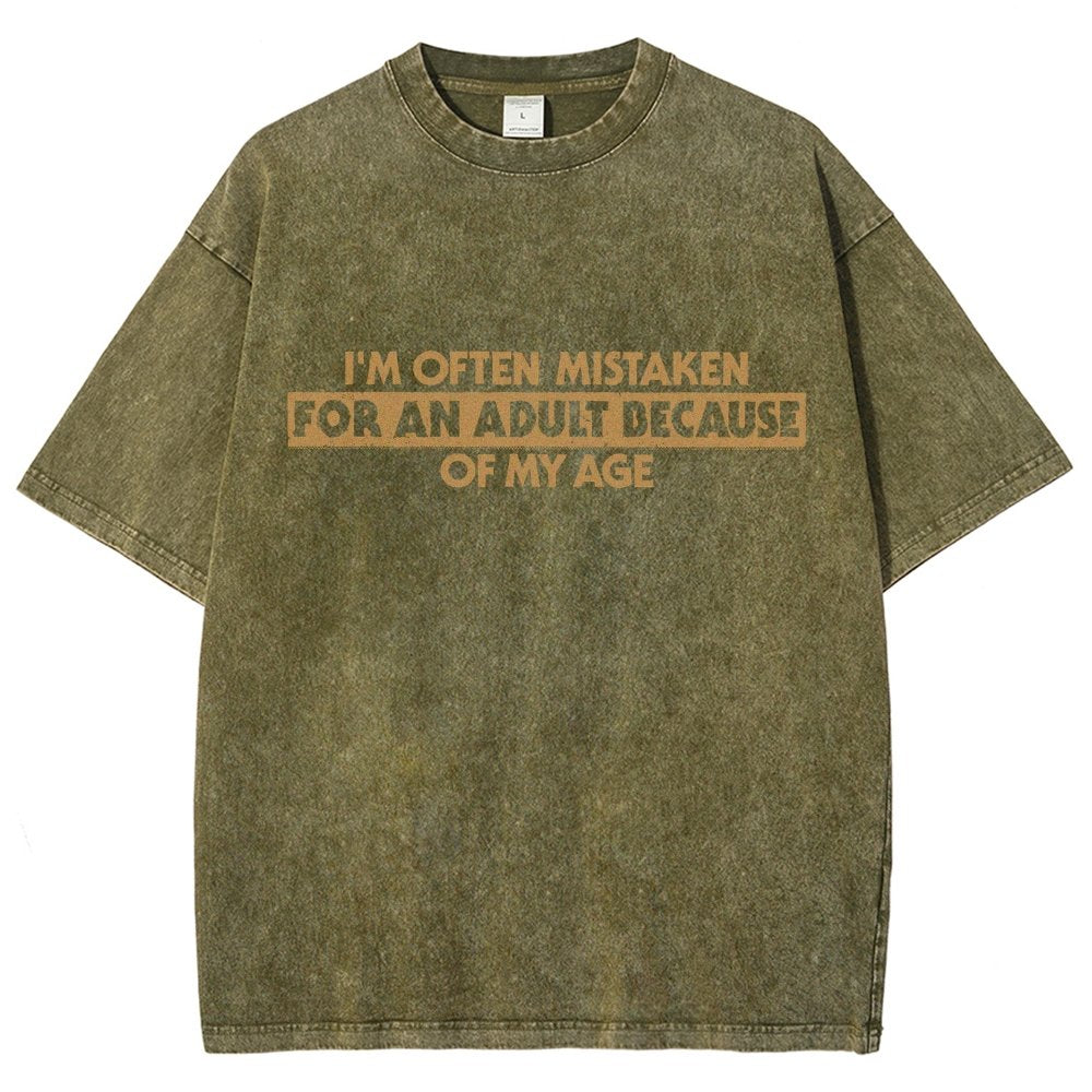 Because Of My Age Vintage Distressed T-shirt