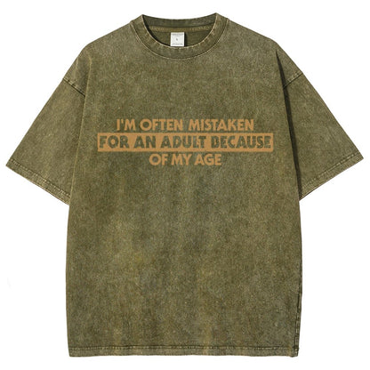 Because Of My Age Vintage Distressed T-shirt