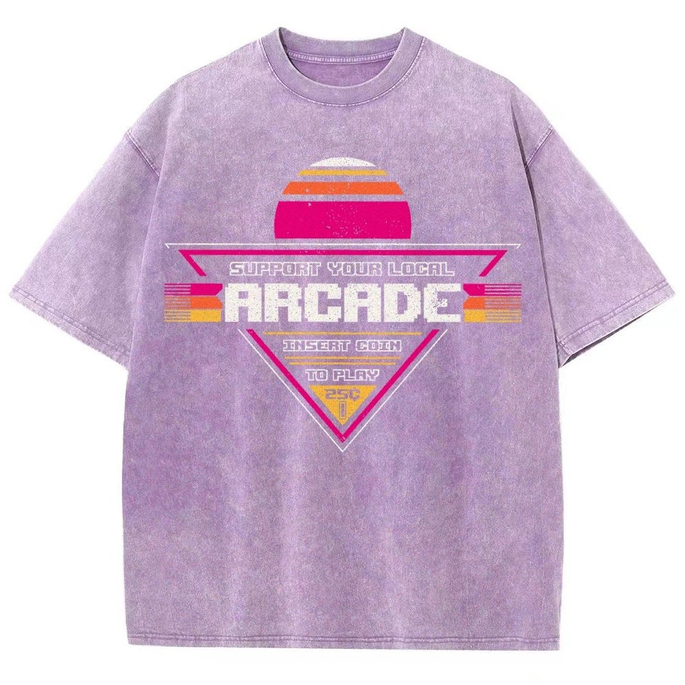 Support Your Local Arcade Vintage Distressed T-shirt