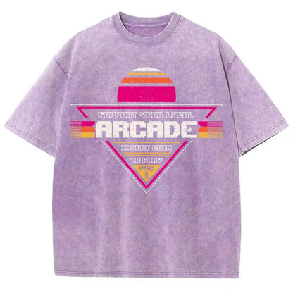 Support Your Local Arcade Vintage Distressed T-shirt