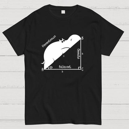 Funny Hippopotenuse Math Geeky T-Shirt