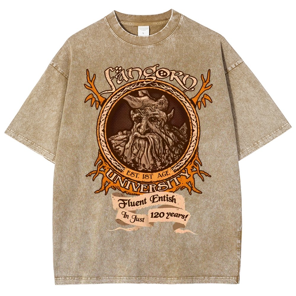 Elden University Vintage Distressed T-shirt