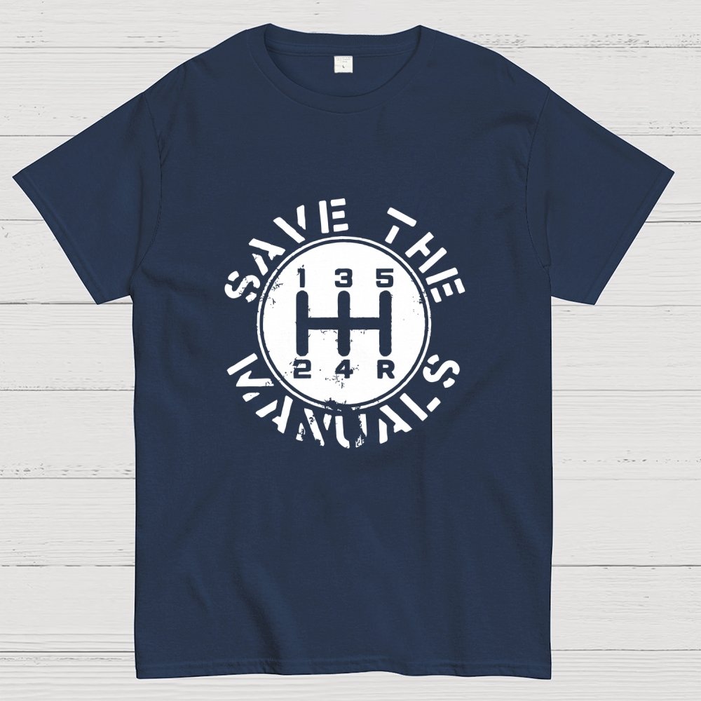 Save The Manuals Geek T-Shirt