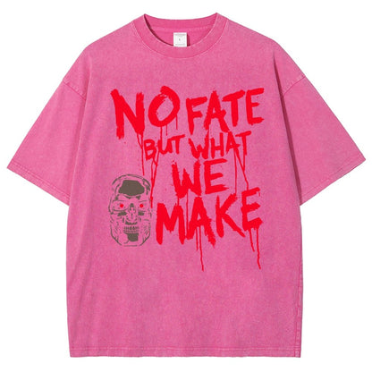 No Fate! Vintage Distressed T-shirt