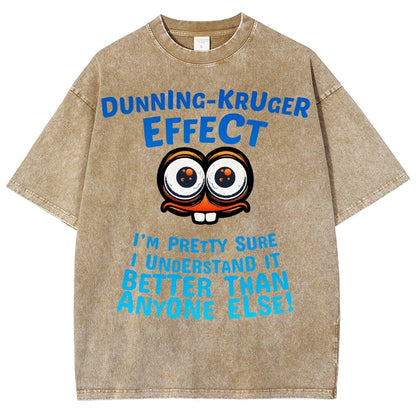 Dunning-Kruger-Effekt Vintage Distressed T-shirt
