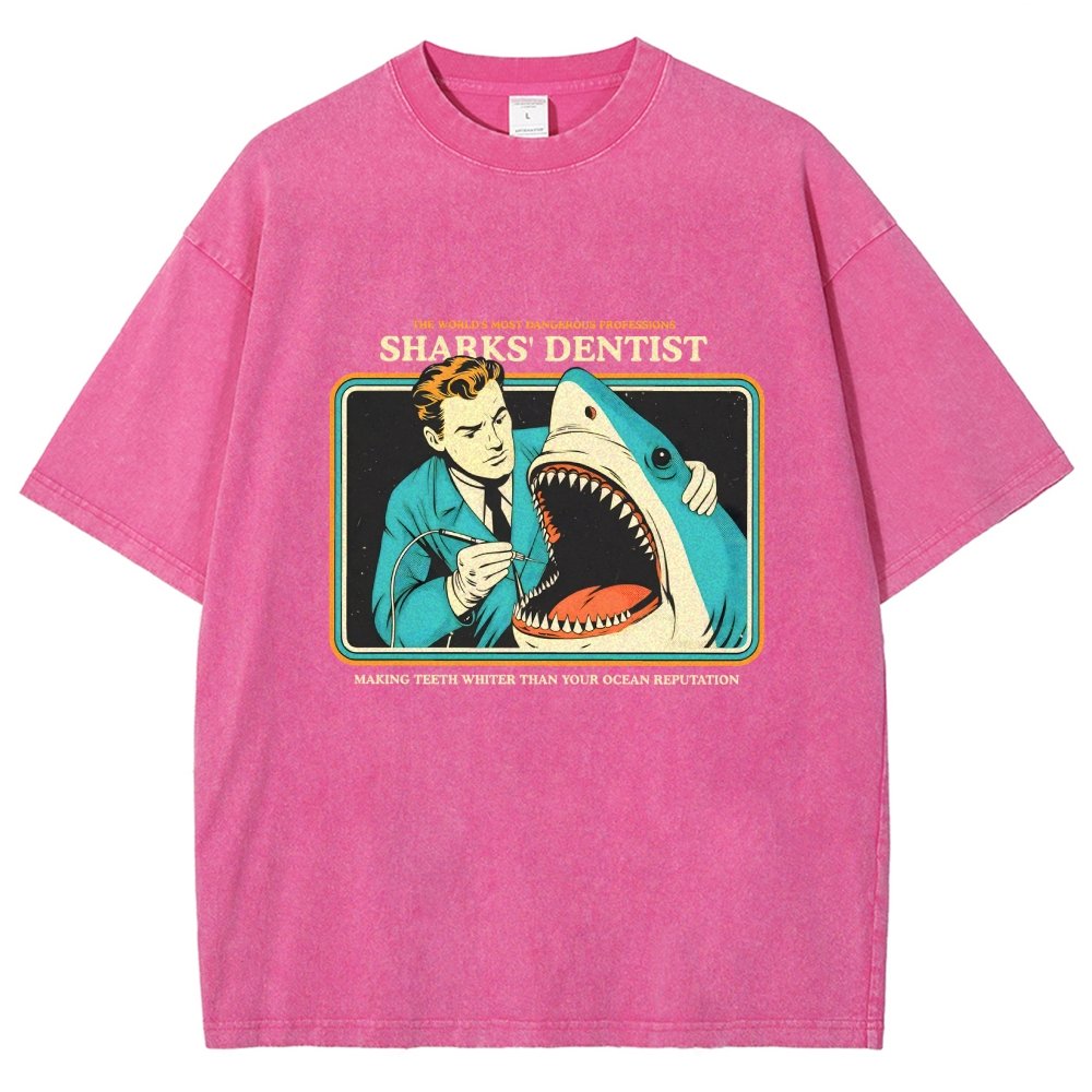Sharks Dentist Vintage Distressed T-shirt
