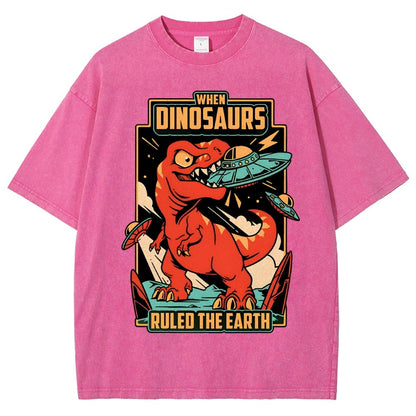 When Dinosaurs Ruled The Earth Vintage Distressed T-shirt