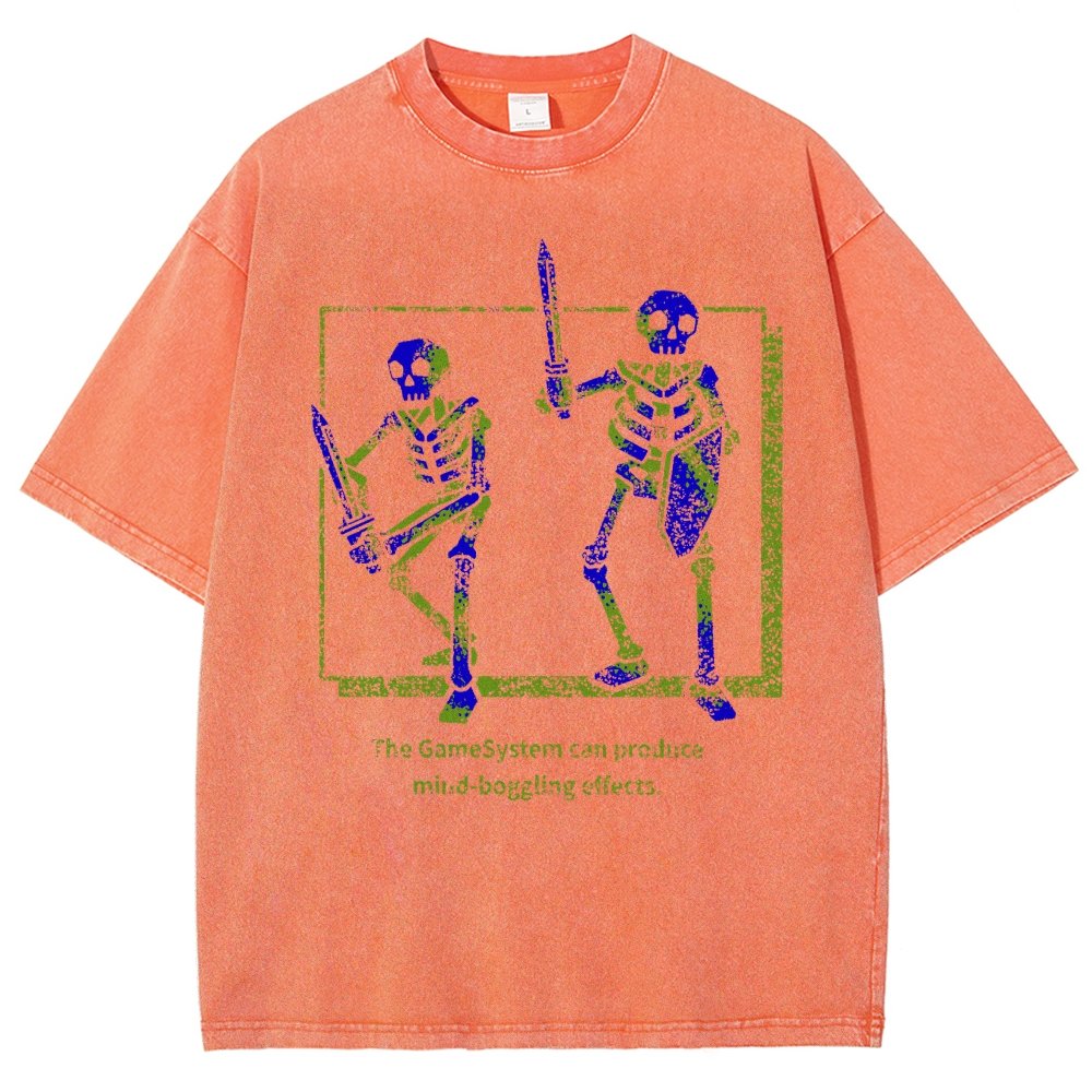 MIND-BOGGLING SKELETONS Vintage Distressed T-shirt