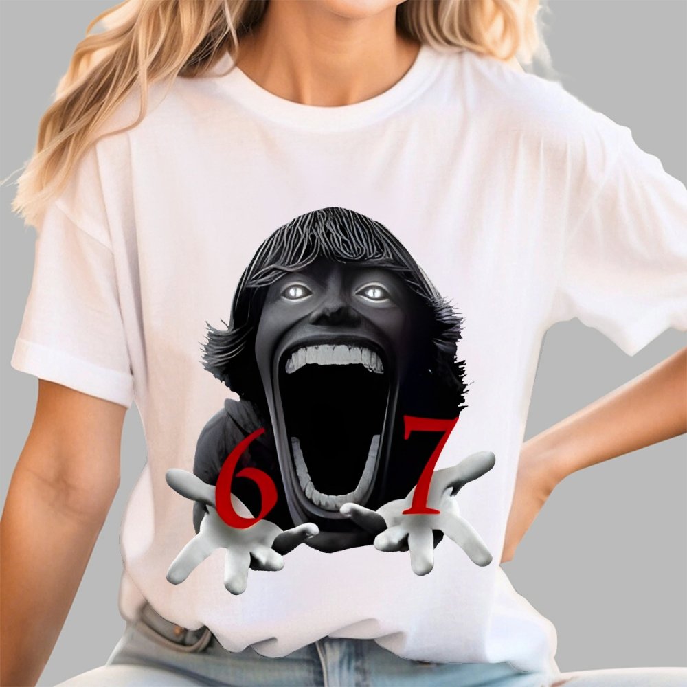 Funny Six Seven Meme Viral Quote  Geek T-Shirt