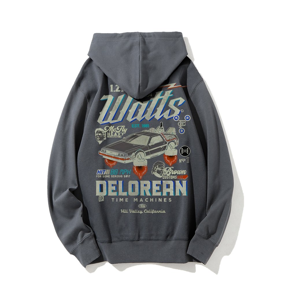 Gigawatts Garage Remix Printed Back Unisex Cotton Hoodie