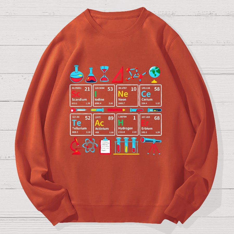 Teaching Science Geek Cotton Sweatshirt