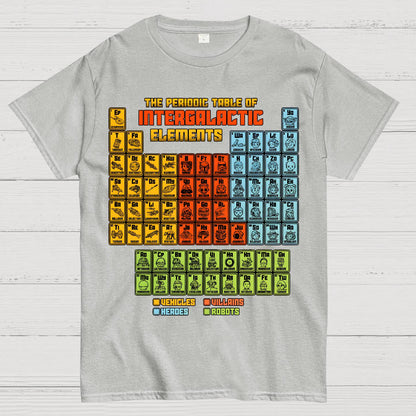 The Periodic Table of Intergalactic Elements Geek T-Shirt