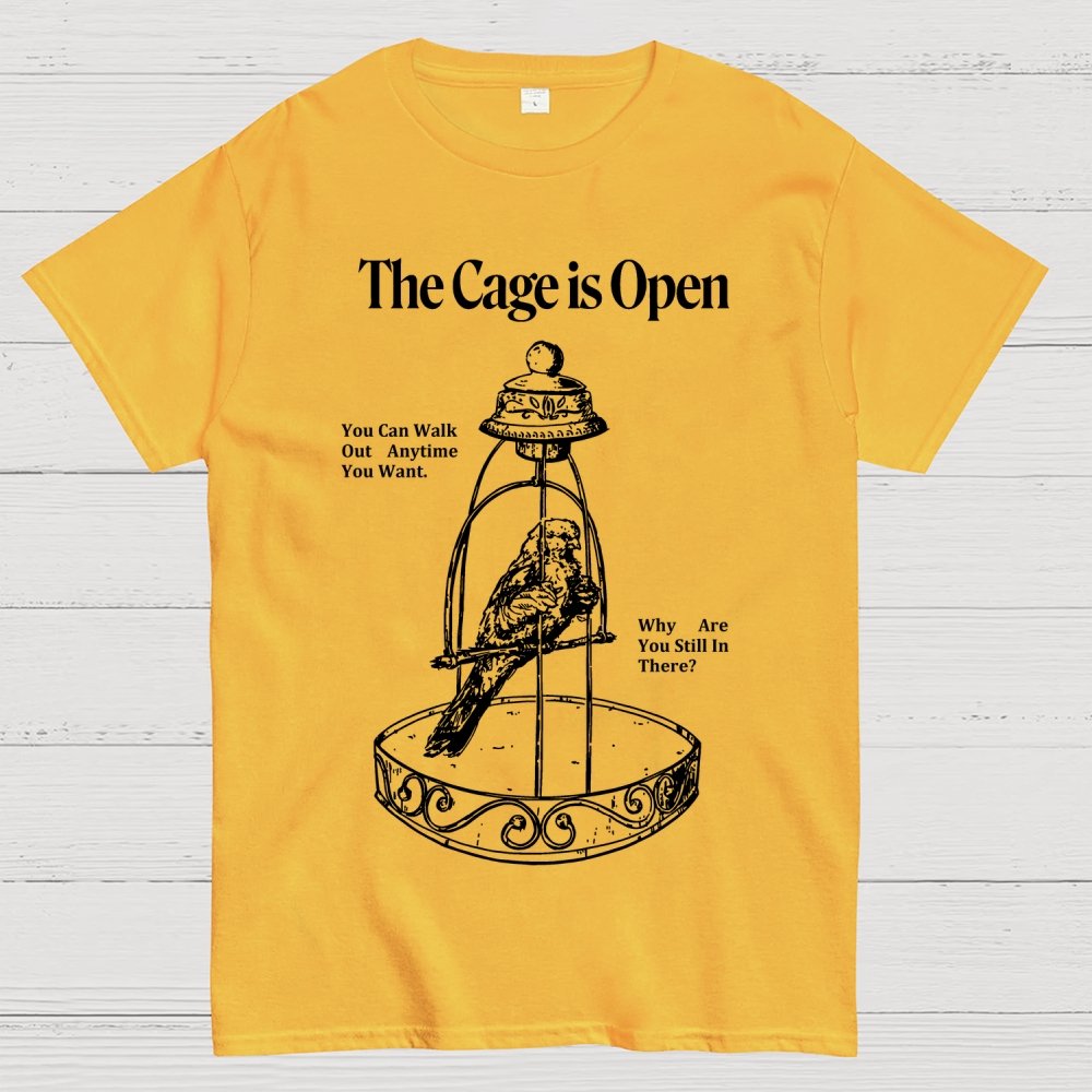 Bird in a cage Geek T-Shirt