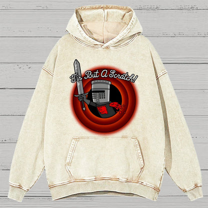 Tis But A Scratch Folks! Vintage Distressed Hoodie