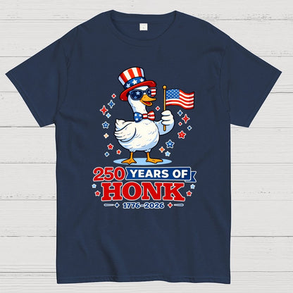 250 Years of Honk , Patriotic Goose Geek T-Shirt
