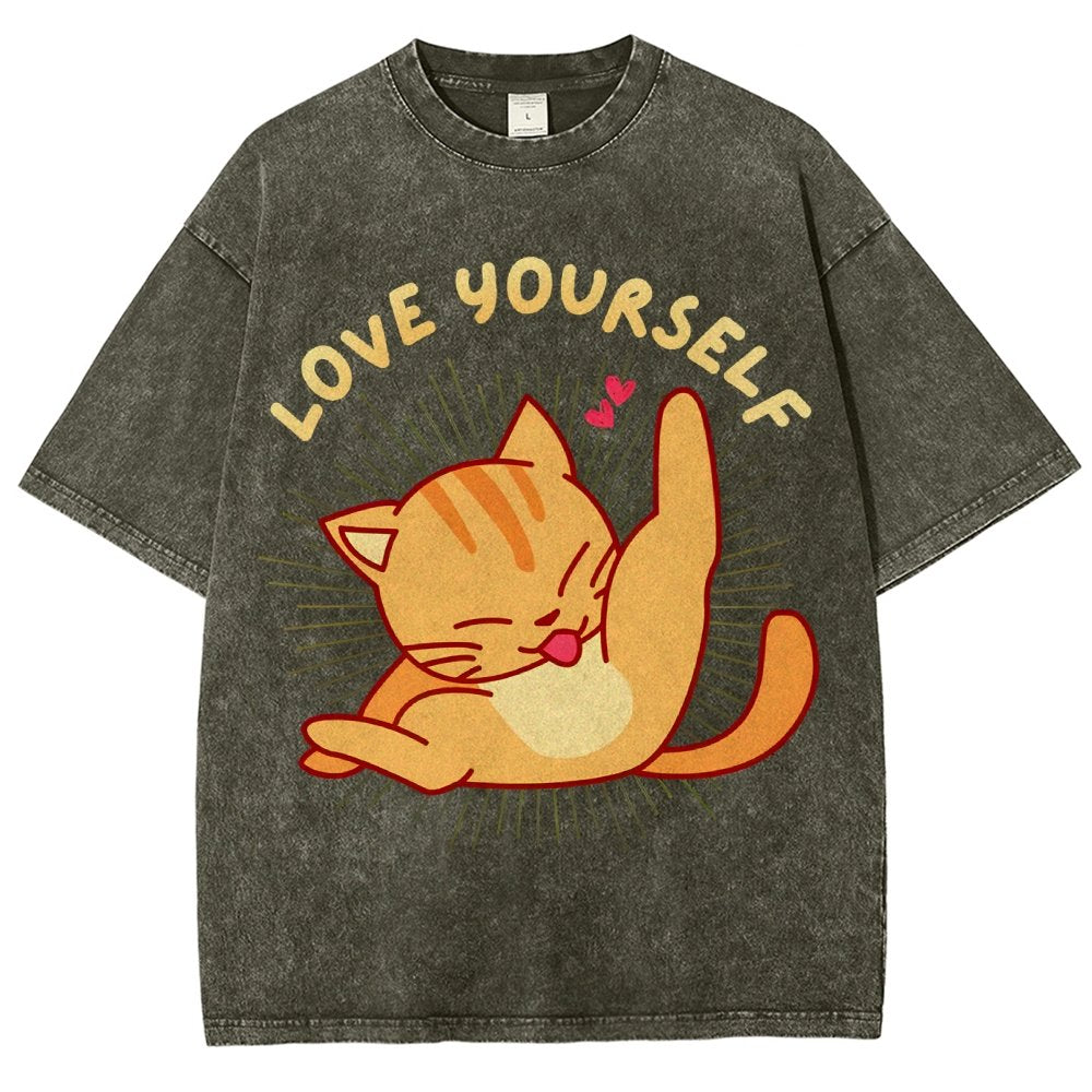 Love YourSelf Vintage Distressed T-shirt