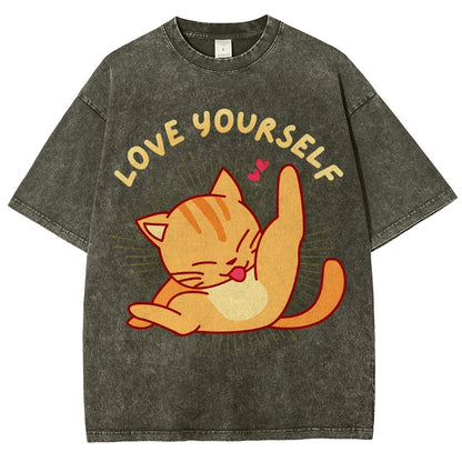 Love YourSelf Vintage Distressed T-shirt