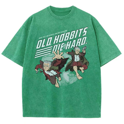 Old Adventurers Die Hard Vintage Distressed T-shirt