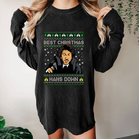 Best Christmas Hans Down Washed Long Sleeve Tee