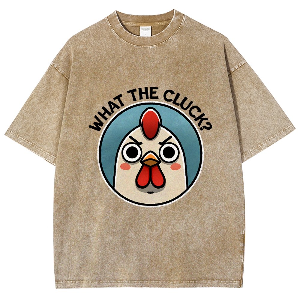 What The Cluck Vintage Distressed T-shirt
