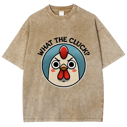 What The Cluck Vintage Distressed T-shirt
