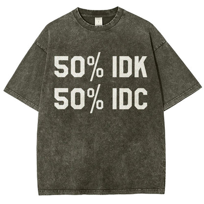 50% I Don't Care Vintage Distressed T-shirt