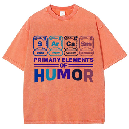 Primary Elements Of Humor Vintage Distressed T-shirt