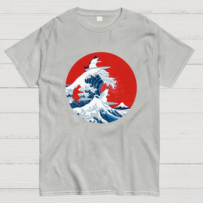 Surfing Cat Funny T-Shirt