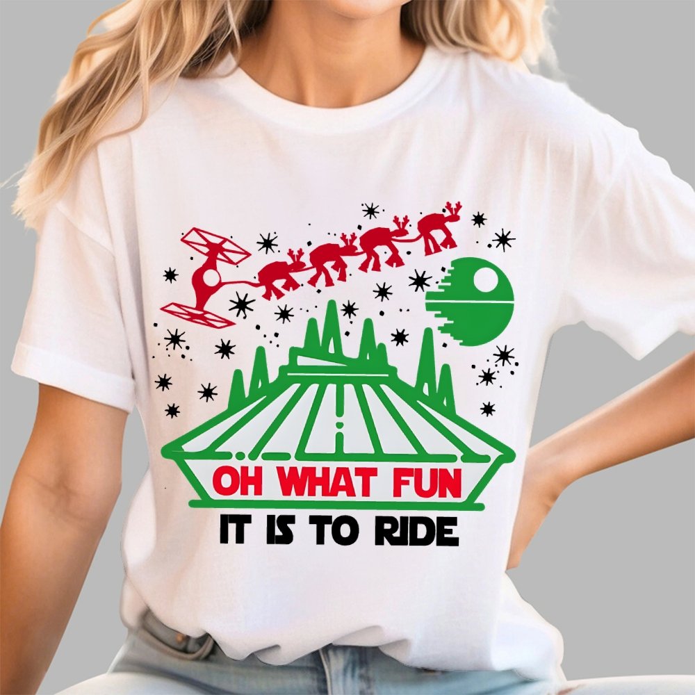 Oh What Fun It Is To Ride Christmas Geek T-Shirt