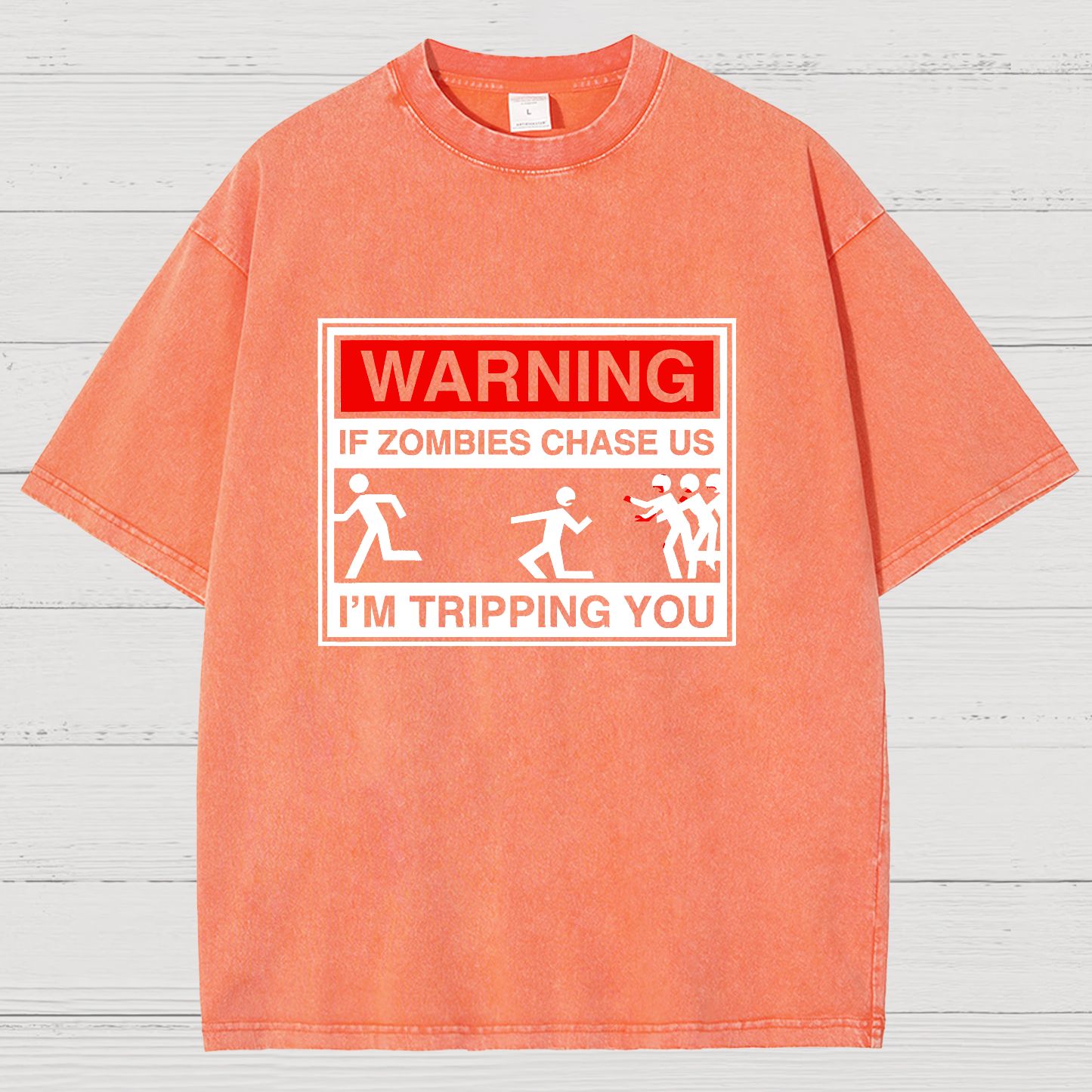 If Zombies Chase Us Vintage Distressed T-shirt