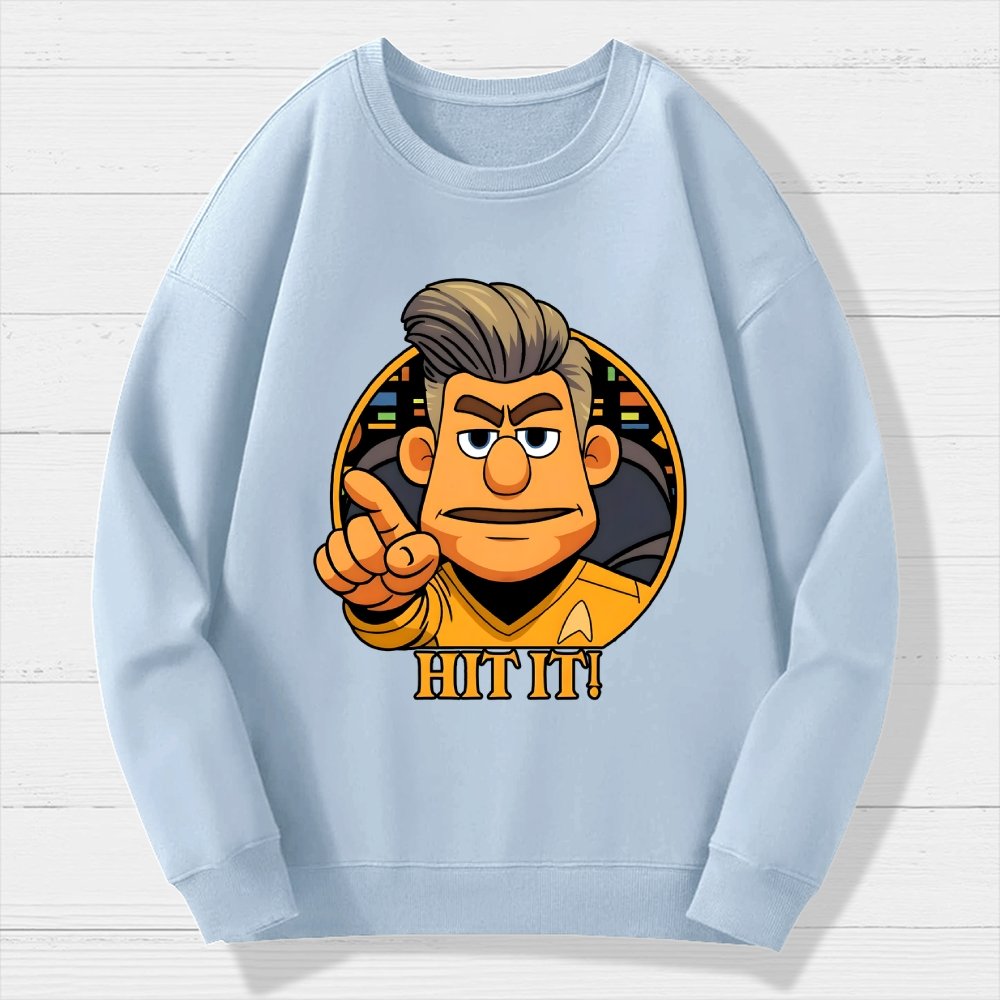 Hit It Geek Cotton Sweatshirt