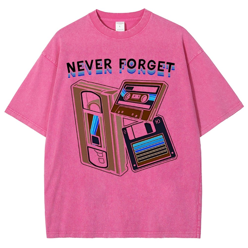 Never Forget Graphic Vintage Distressed T-shirt
