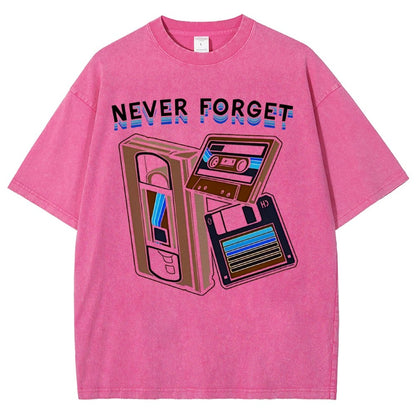 Never Forget Graphic Vintage Distressed T-shirt