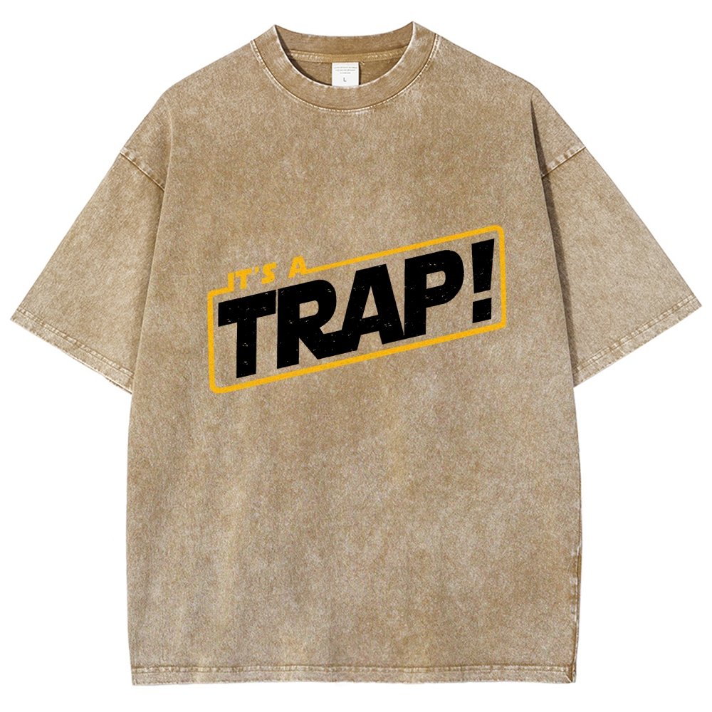 It's A Trap Vintage Distressed T-shirt