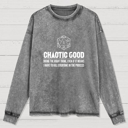 Adventure RPG Dice Fantasy Geschenk Washed Long Sleeve Tee