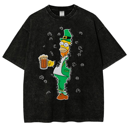 Into the Clovers-St. Patrick's Day Vintage Distressed T-shirt