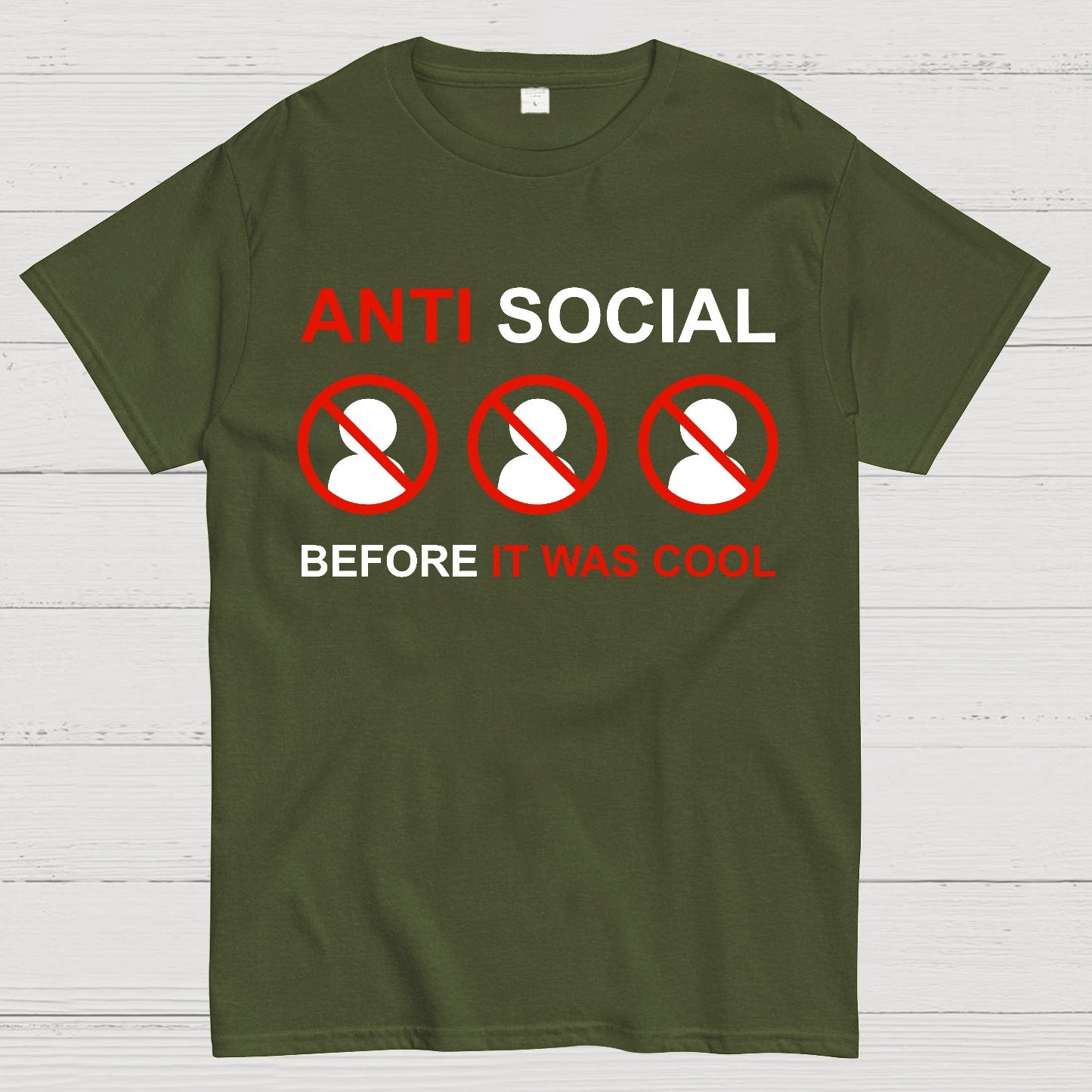 Anti-Social Before It Was Cool Geek T-Shirt