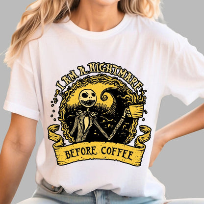 I Am A Nightmare Before Coffee Geek T-Shirt